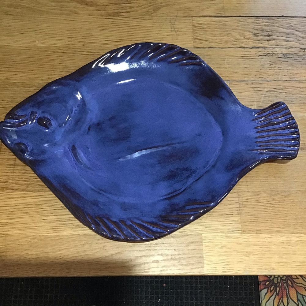 Thora Ovenware Blue Ceramic Fish Dish